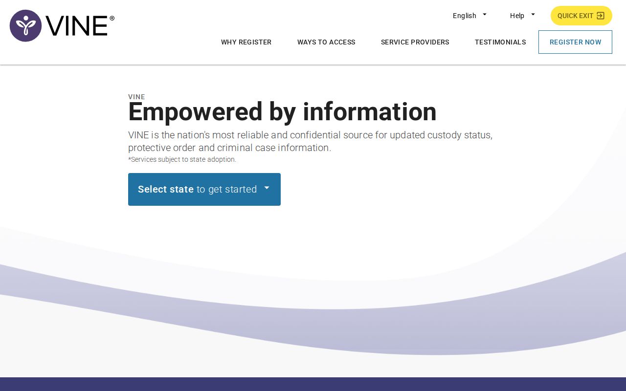 VINELink search interface for an Alpena County arrest check